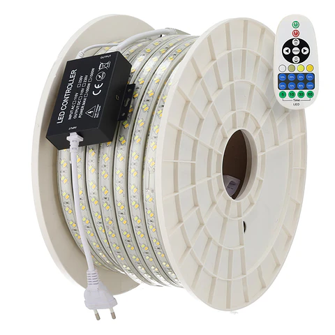 Fita LED Flexivel 12W/M 220VAC 120LEDs/M SMD5730 IP65 CCT (tonalidade variÃ¡vel) 50 metros