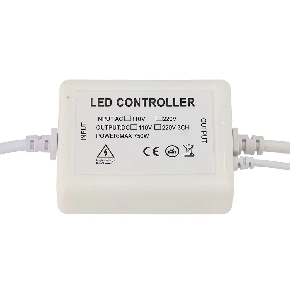 Fita de LED flexÃ­vel 14,4W/M 220VAC 60 LEDs/M SMD5050 IP65 RGB 50 metros 4