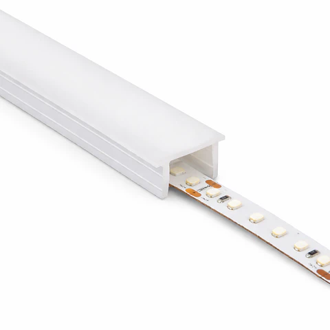 PerfÃ­l de Silicona IP65 para Tiras LED 12x12mm para Tiras de 12mm Rollo 100 Metros