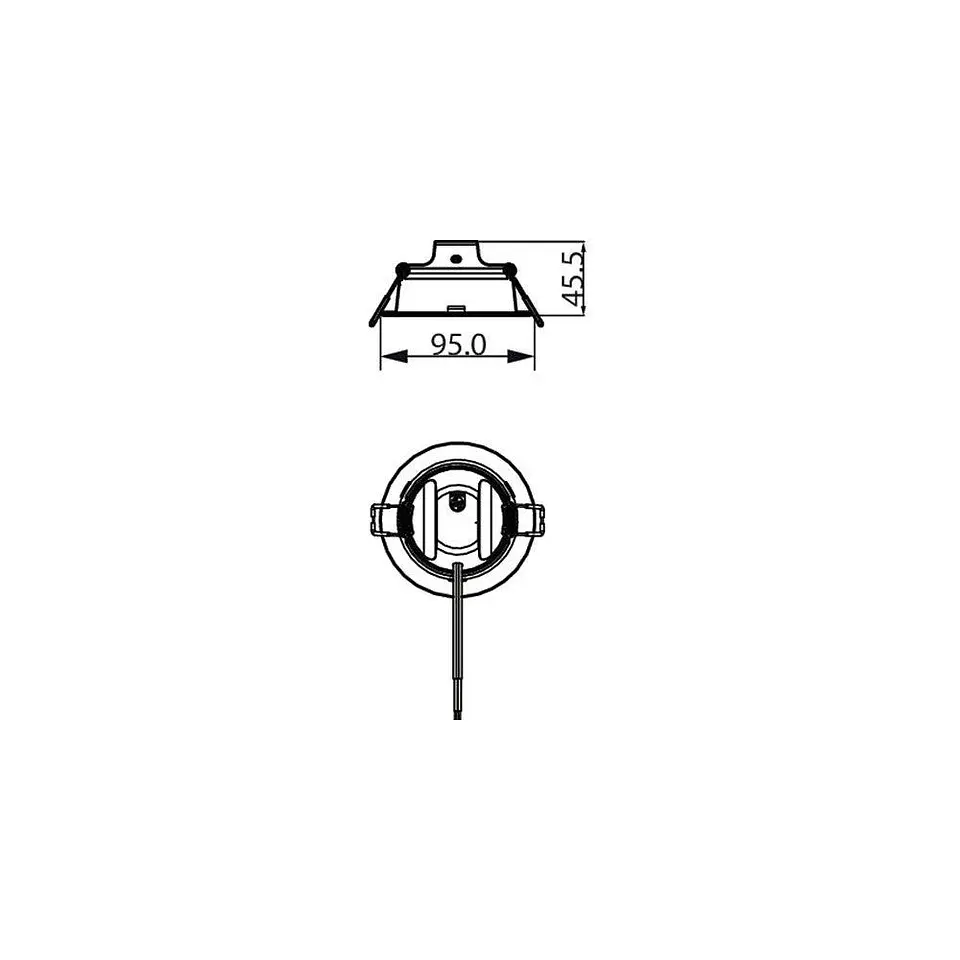 Pacote 3 Foco Downlight LED Circular Philips 