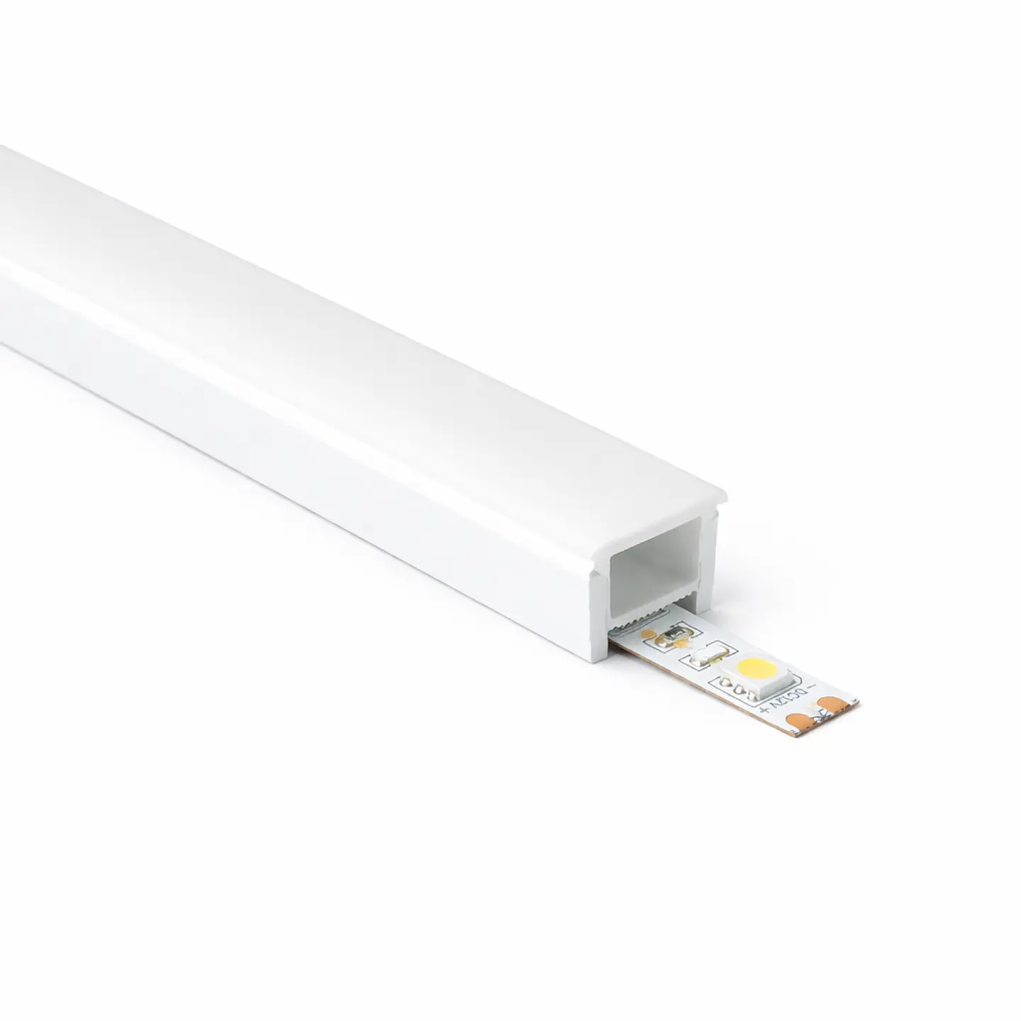 PerfÃ­l de Silicona IP65 para Tiras LED 10x10mm para Tiras de 6mm Rollo 100 Metros 1