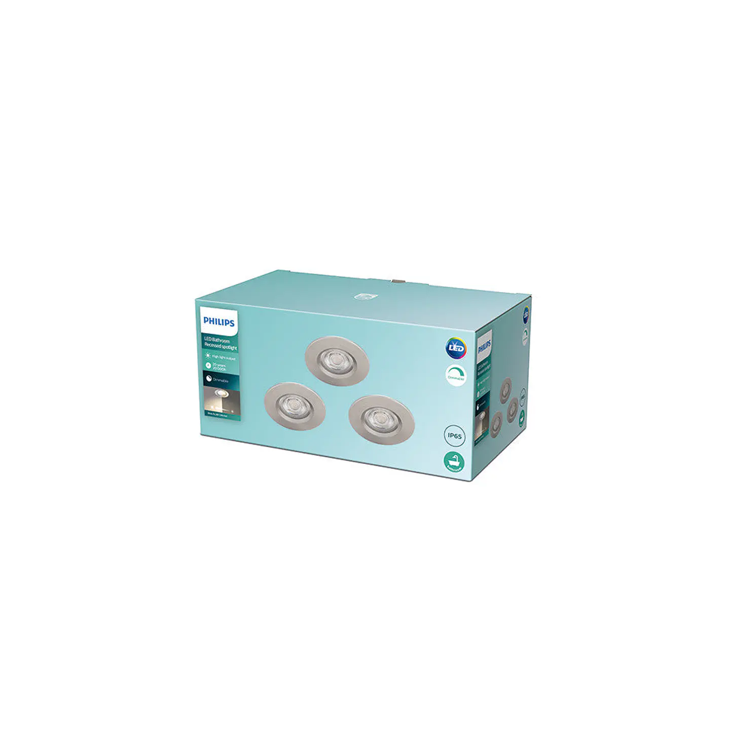 Pacote 3 LED Downlight Philips 