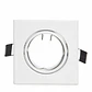 Anel Downlight InclinÃ¡vel Quadrado AlumÃ­nio Branco83/83Mm Caixa Personalizada - Thumbnail 2