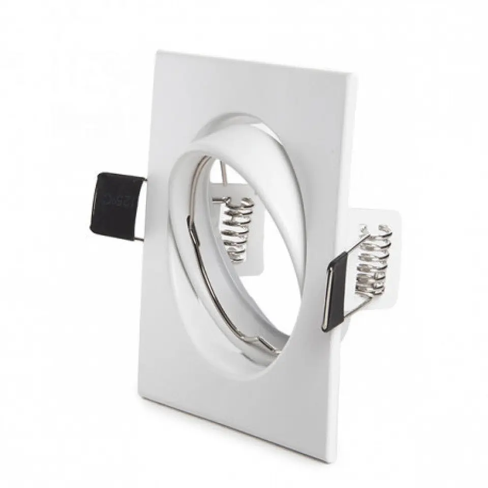 Anel Downlight InclinÃ¡vel Quadrado AlumÃ­nio Branco83/83Mm Caixa Personalizada 4