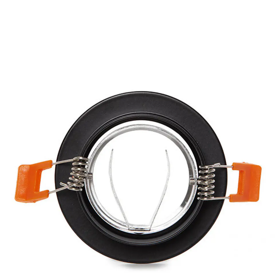Anel Downlight Circular Gu10 Ã˜84Mm - Preto 3