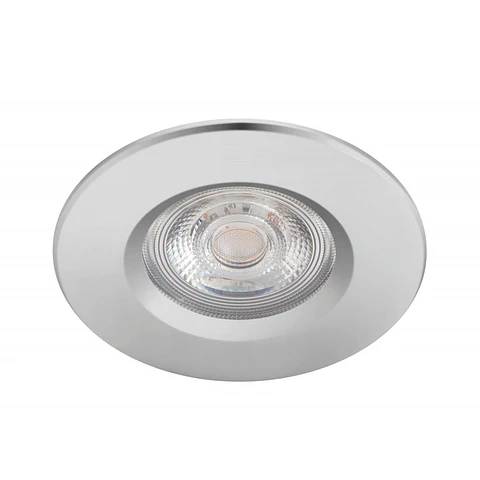 Pacote 3 LED Downlight Philips "Dive" Circular 5,5W 410Lm Cromado 2700K Ip65 [Ph-929002527122]