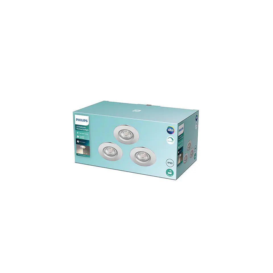 Pacote 3 LED Downlight Philips 