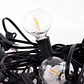 Corrente 25 LÃ¢mpadas LED G40 2700ÂºK 9,5M Solar - Painel: 5,5V 1,2W Bateria: 3,7V 1200Mah [Ho-Cad-25-Sol-Ww] - Thumbnail 3