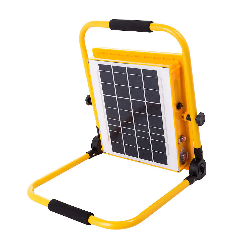 Projetor LED Solar 100W 6500K Painel: 6V/12W Battery: 3.2V/18000Mah Remote Control [Ho-Solarfl-100W-05] 5