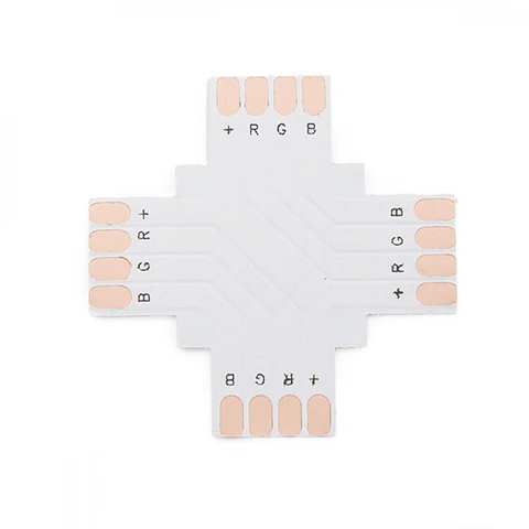 Conector Solda + Tira LED Led Rgb 10Mm