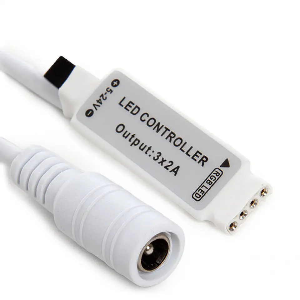 ControladorÂ MiniÂ Tira LED Led Rgb Controle Controlo Remoto 12Vdc â–º 72W 2