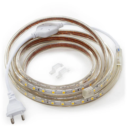 Faixa de 60 LEDs/M SMD3528 220VAC x1M 40.000H [GR-3528220VAC1M-0004]-Azul