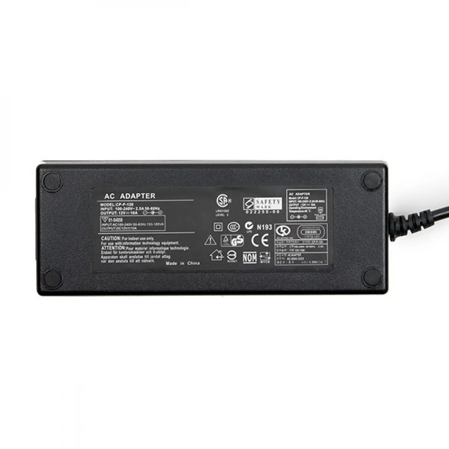 Transformador LED 230VAC/12VDC 120W 10A IP20 4