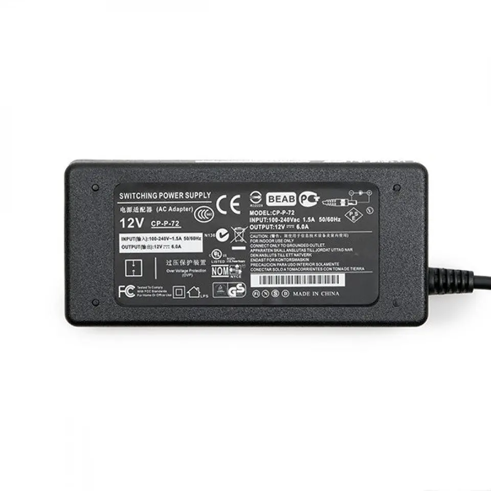 Transformador LED 230VAC/12VDC 72W 6A IP20 4