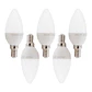 Pack 5 LÃ¢mpadas LED E14 5W 500Lm 6000ÂºK 40.000H [HO-C37-E14-5W-RC-CW-PK5-AP] - Thumbnail 3