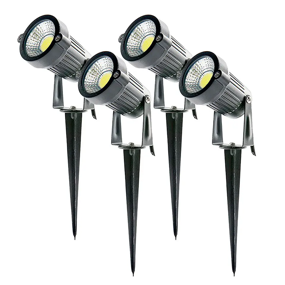 Pacote de 4 Focos LED Spike Garden 5W 450Lm 6000ÂºK 40.000H [SL-SL-C10-5W-CW-PK4-AP] 2