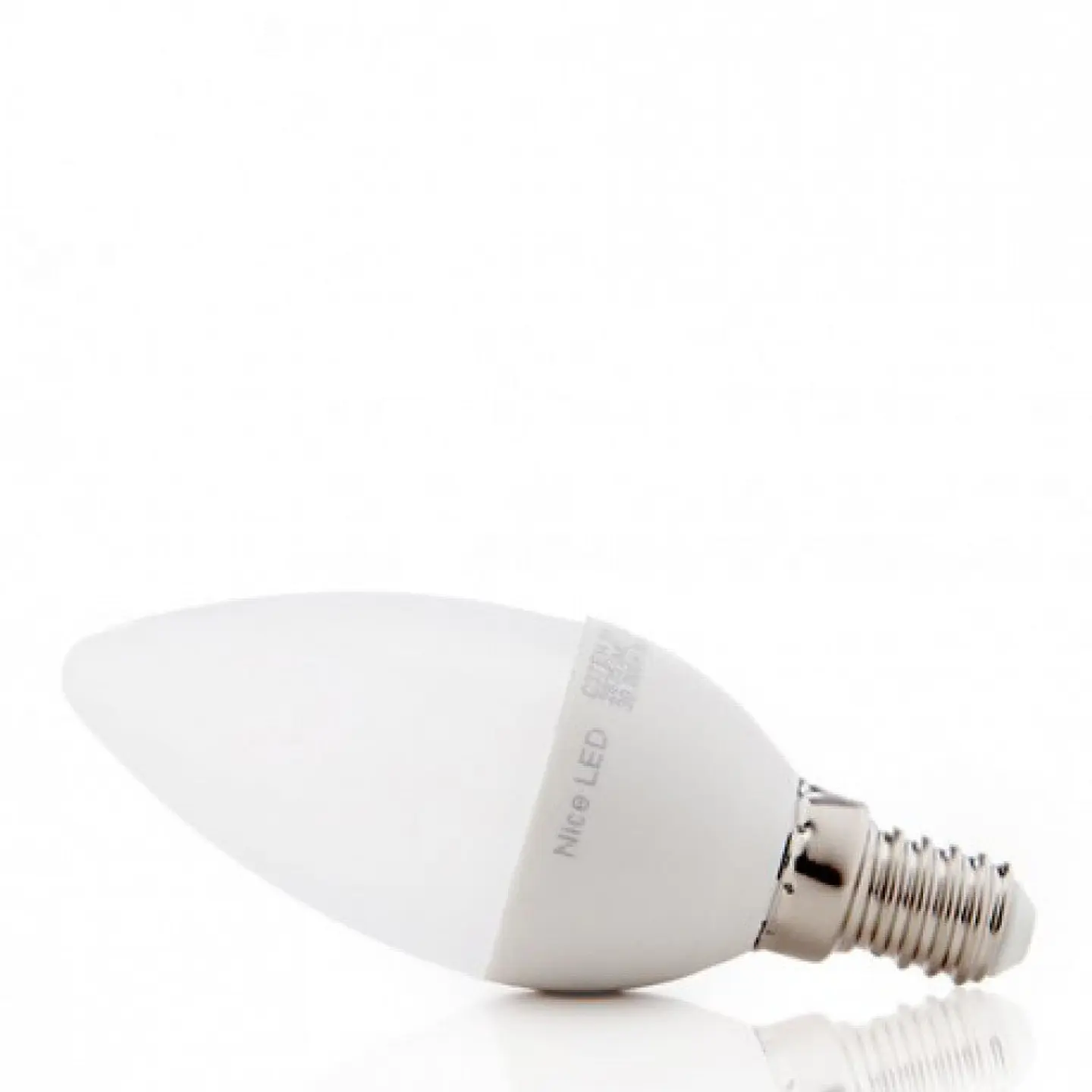 Pack 5 LÃ¢mpadas LED E14 5W 500Lm 6000ÂºK 40.000H [HO-C37-E14-5W-RC-CW-PK5-AP] 6