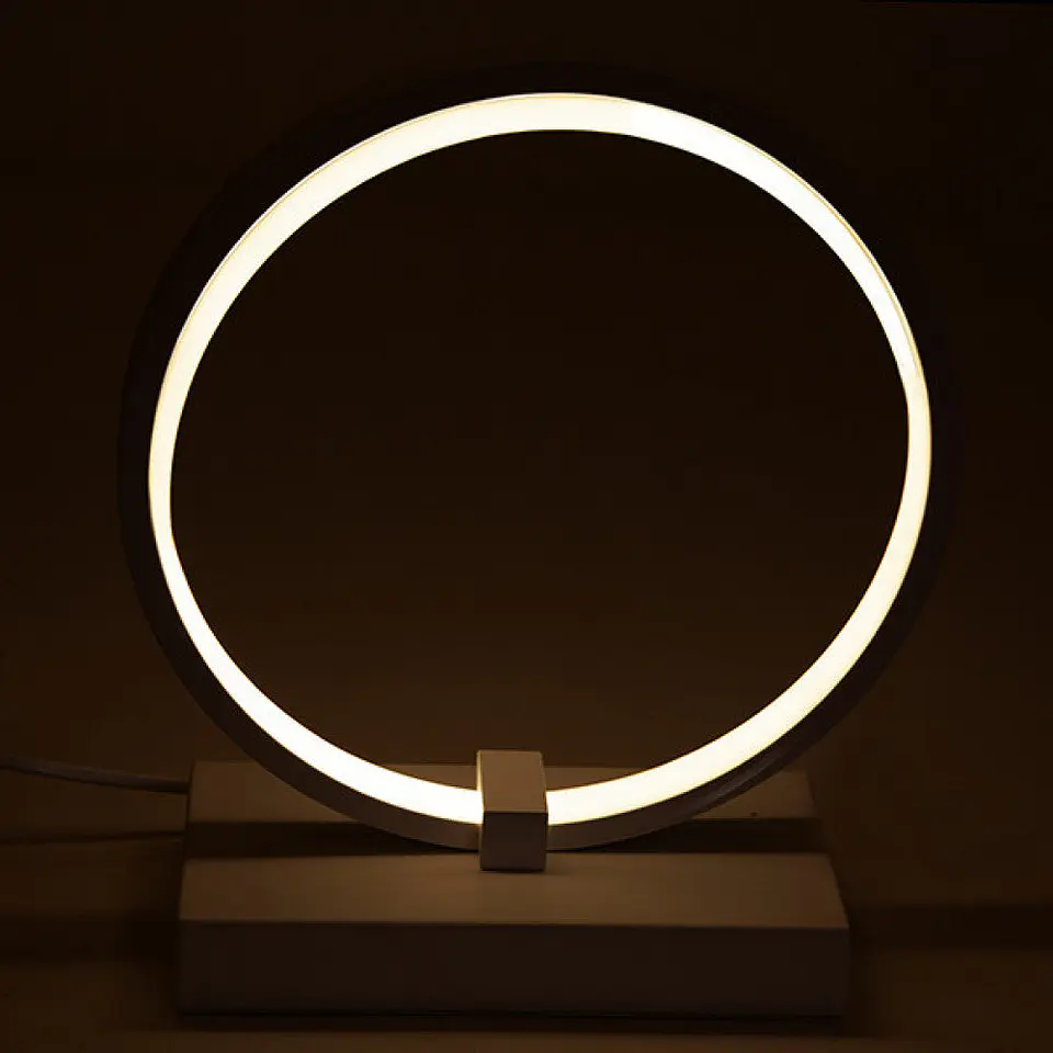 Candeeiro de Mesa 15W 935Lm 4200ÂºK LED CÃ­rculo RegulÃ¡vel 40.000H [HO-LM-CIRCLE-20W-W] 1