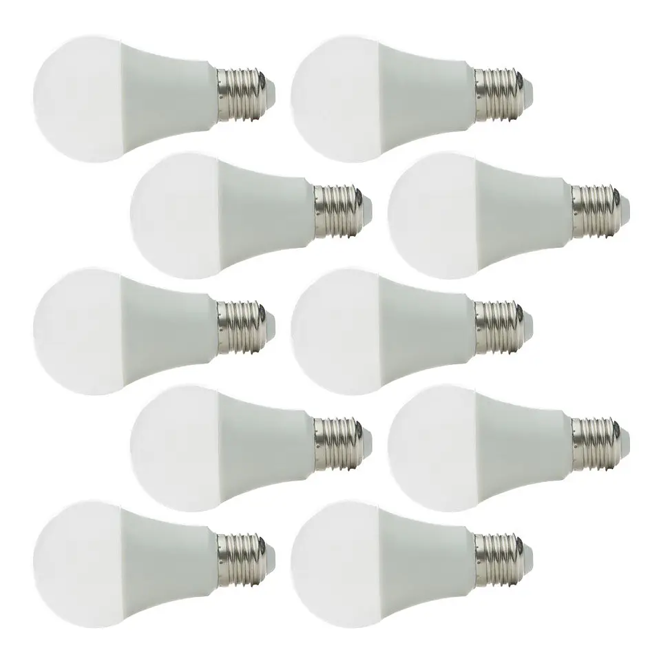 Pack de 10 LÃ¢mpadas LED EsfÃ©ricas AlumÃ­nio/PC E27 7W 630Lm 40.000H 3