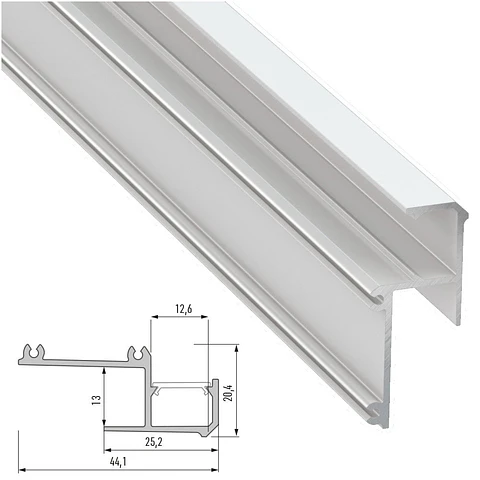 Perfil Aluminio Ipa12 2,02M