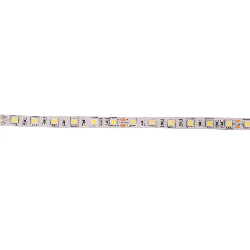 Fita LED 300 x SMD5050 14,4W/M 24VDC IP20 5M x 5M-Branco Natural 5