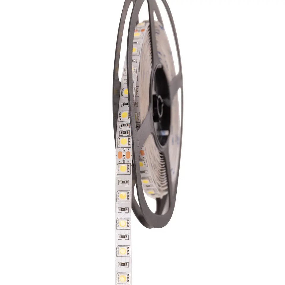 Fita LED 300 x SMD5050 14,4W/M 24VDC IP20 5M x 5M-Branco Natural 8