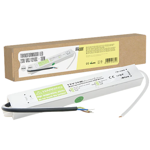 Transformador -  Fuente de AlimentaciÃ³n AC/DC -  Convertidor AC/DC 230 VAC/12VDC -  30W IP67  [BX3-NK-TR-12VDC30EIP]