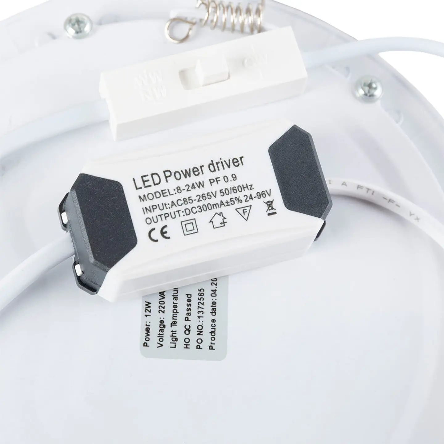 Placa de LED 12W 860Lm CCT (CÃºpula RegulÃ¡vel) 3000-6000ÂºK Circular 40.000H [JL-GP-LZ-2-CCT] 2