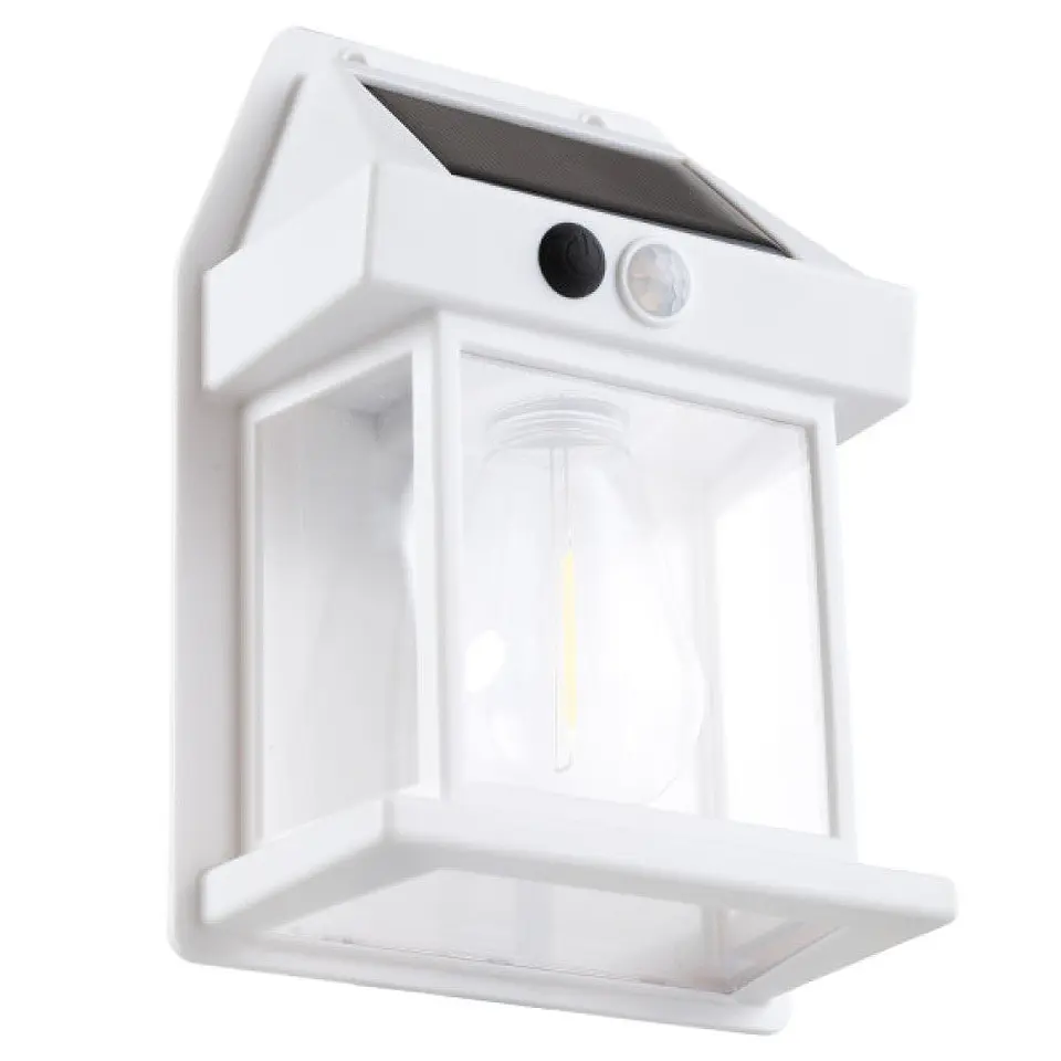 Aplique Solar IP44 3W 3000K 100Lm com Sensor PIR - Branco 4