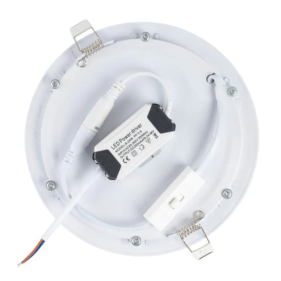 Placa de LED 12W 860Lm CCT (CÃºpula RegulÃ¡vel) 3000-6000ÂºK Circular 40.000H [JL-GP-LZ-2-CCT] 3