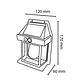 Aplique Solar IP44 3W 3000K 100Lm com Sensor PIR - Branco - Thumbnail 6