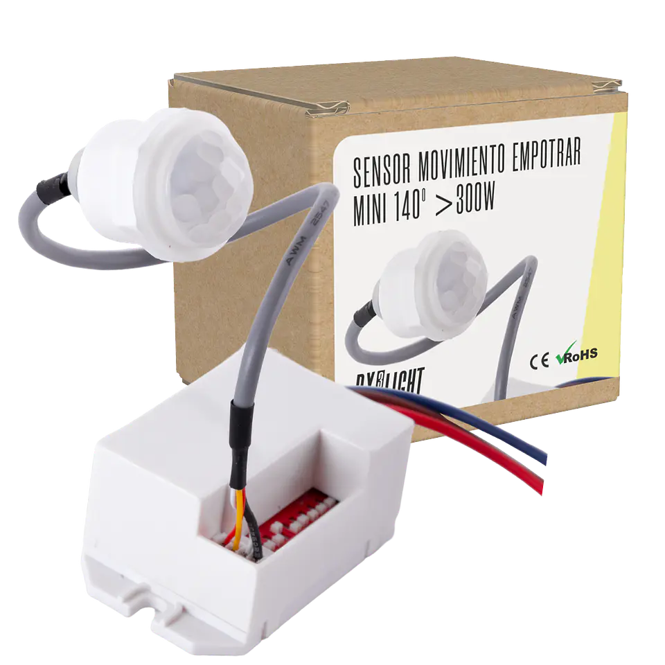 Sensor Movimiento Empotrar Mini 140Âº >300W [BX3-SB-BS022] 1