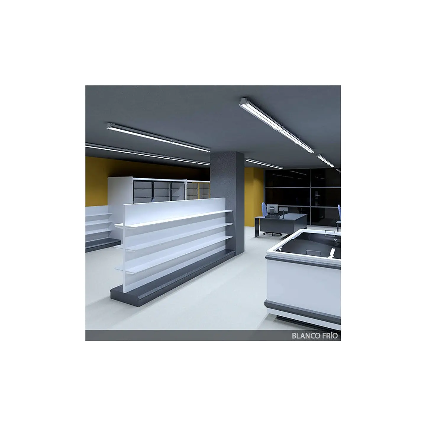 Tubo LED T8 23W 2760Lm 2700ÂºK 150Cm CabeÃ§a GiratÃ³ria 60.000H [GR-T8RDDG23W-WW-T] 4