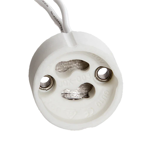Porta-Lampada Ceramica Cabo GU10 160Mm [BX3-PORTALGU10]