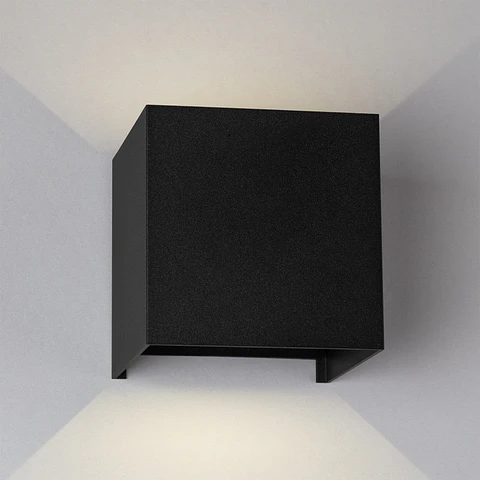 Aplique LED para exterior 2x5W 100Lm/W IP65 Preto 2700ºK [HO-APL06-IP65-B-WW]