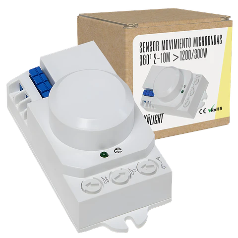 Sensor Movimiento Microondas 360º 2-10M >1200/300W [BX3-SB-BS029B]