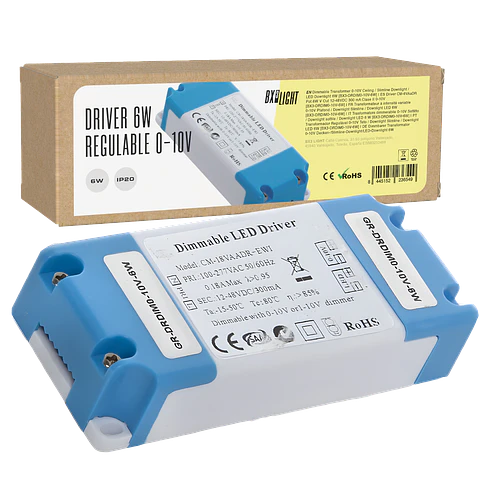 Driver CM-6VAaDR Pot.6W V Out 12-48VDC 300 mA Clase II 0-10V [BX3-DRDIM0-10V-6W]