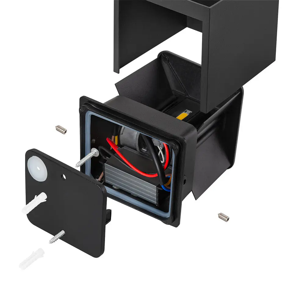 Aplique LED para exterior 2x5W 100Lm/W IP65 Preto 4000K [HO-APL06-IP65-BW] 4