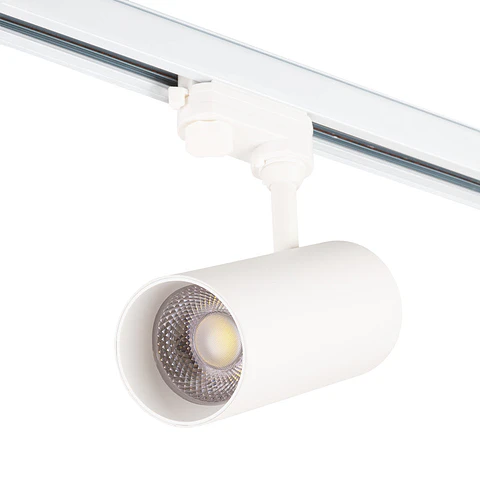 Holofote de trilho Trifasico 30W COB Regulavel sem Cintilizaçao branco CCT (tom de luz Regulavel) 3000-6000ºK [1916-TL-30W-T-CCT]