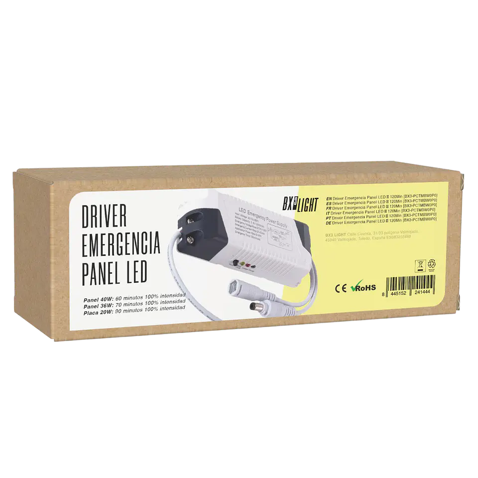 Painel LED do transformador de emergÃªncia â–º 120Min [BX3-PCTMBW0P0] 2