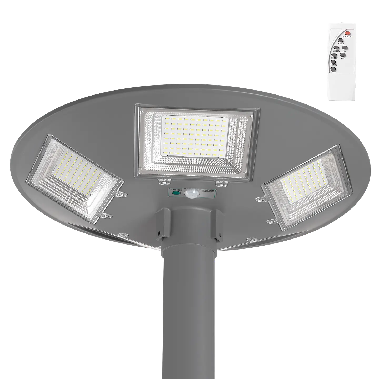 LuminÃ¡ria Solar LED 150W 15000Lm 6000ÂºK IP67 Painel: 6V 18W Bateria: 3,2V 15000MaH Cinza 1
