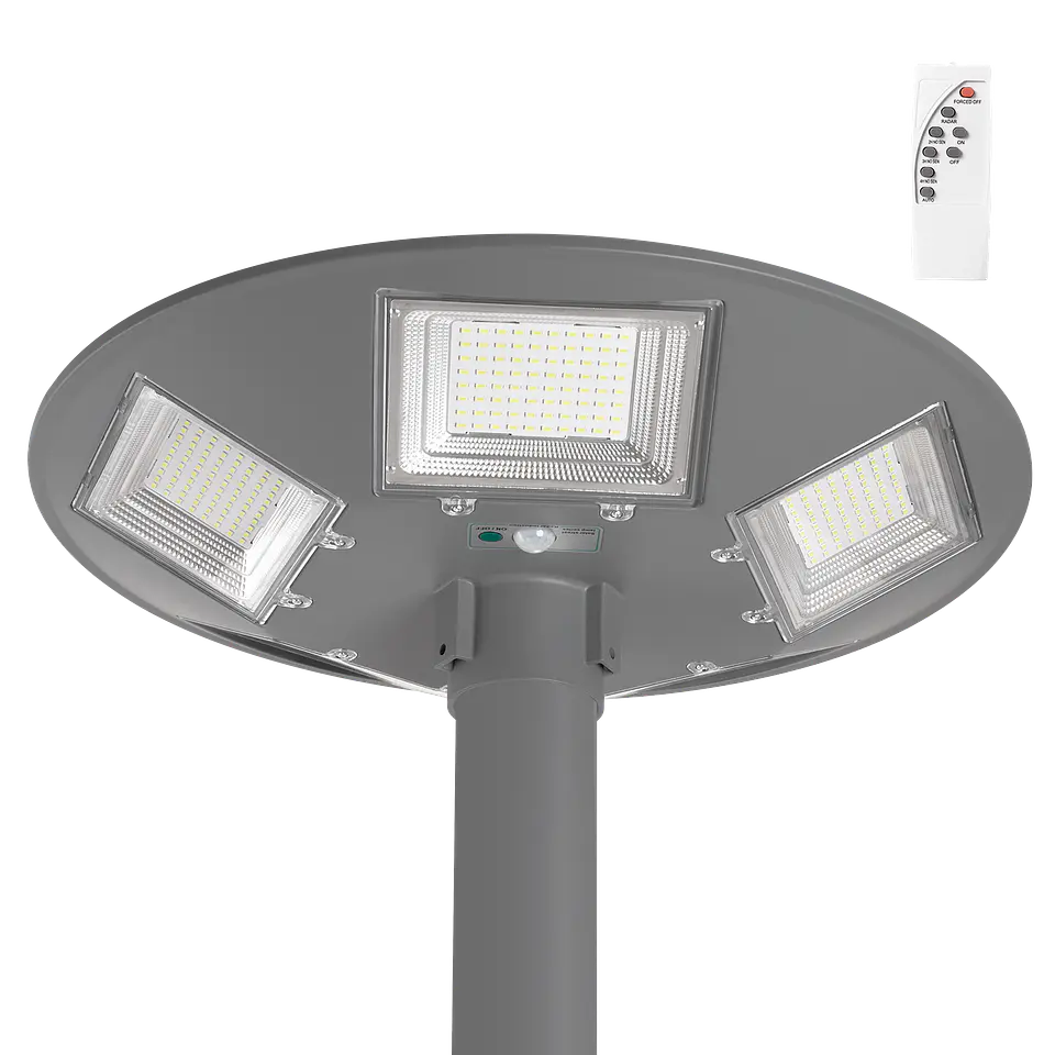 LuminÃ¡ria Solar LED 150W 15000Lm 4000ÂºK IP67 Painel: 6V 18W Bateria: 3,2V 15000MaH Cinza 1