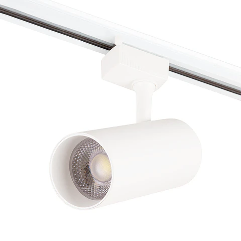 Lumiaria de trilho COB Monofasico de 30 W, Dimmable, sem Cintilizaçao, branca, CCT (tom de luz Regulavel) 3000-6000ºK [1916-TL-3