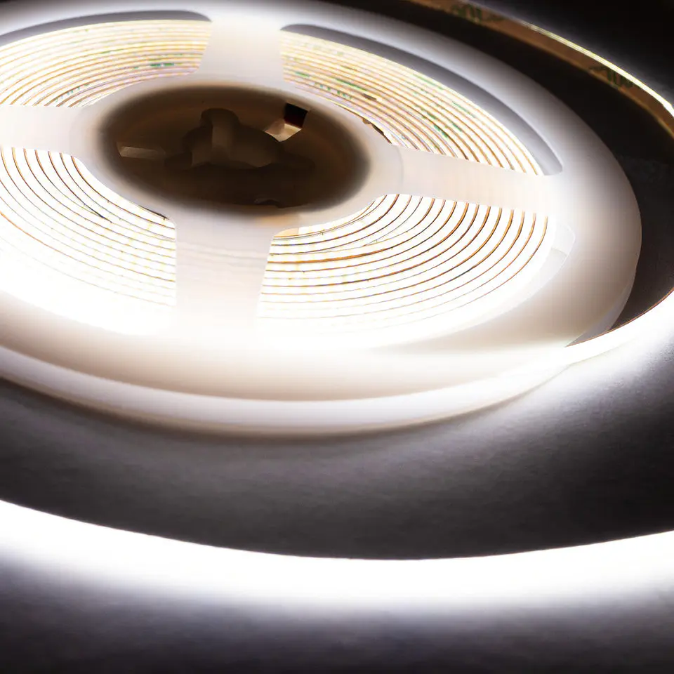 Fita LED COB 5M 5W/M 450Lm/M 4000ÂºK IP20 12VDC [SKY-FSLCOB-480L-2.7mm-W] 4