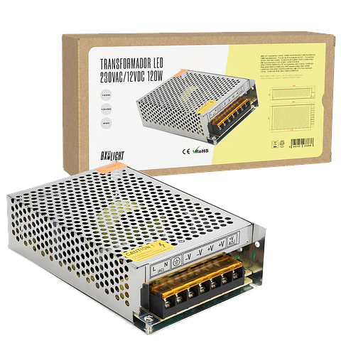 Transformador -  Fuente de AlimentaciÃ³n AC/DC -  Convertidor AC/DC 230 VAC/12VDC 120W/10A IP20 [BX3-TRIP25120W10A]