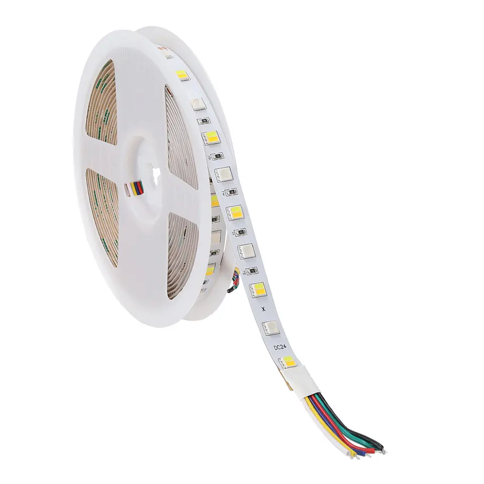 Fita de LED SMD5050 14,4 W/M 140 Lm/W 24 VDC IP20 RGB/CCT Rolo 5 m 3