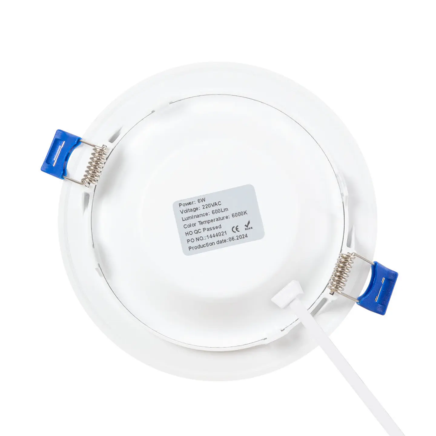 LÃ¢mpada embutida LED 100Lm/W 6W 600Lm 6000ÂºK IP20 [HO-DLC-6W-600LM-CW] 2