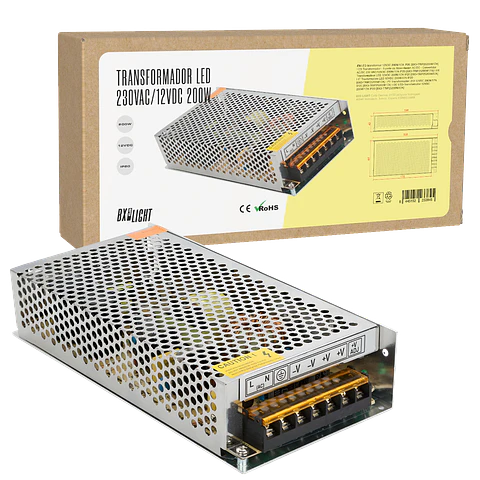 Transformador -  Fuente de AlimentaciÃ³n AC/DC -  Convertidor AC/DC 230 VAC/12VDC 200W/17A IP20 [BX3-TRIP25200W17A]