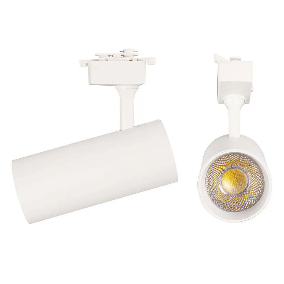 LuminÃ¡ria de trilho COB monofÃ¡sica de 30 W, Dimmable, sem cintilaÃ§Ã£o, branca, CCT (tom de luz regulÃ¡vel) 3000-6000ÂºK [1916-TL-3 5