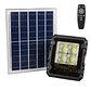 Holofote 100W com Painel Solar Controle Remoto IP65 [1916-FLSOL-100W-CW] - Thumbnail 1